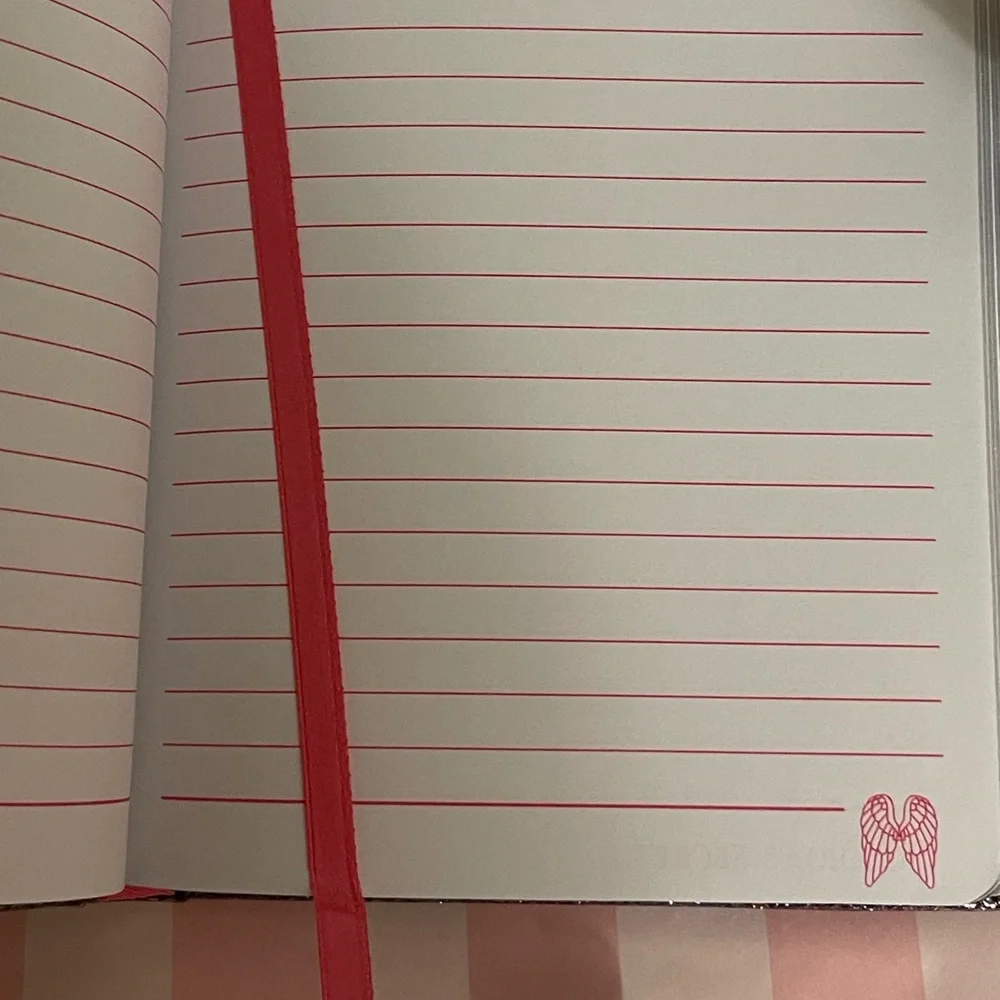 Victoria's Secret Pink Sparkle Angel Journal Diary W/ Sparkle Pen Note Pad